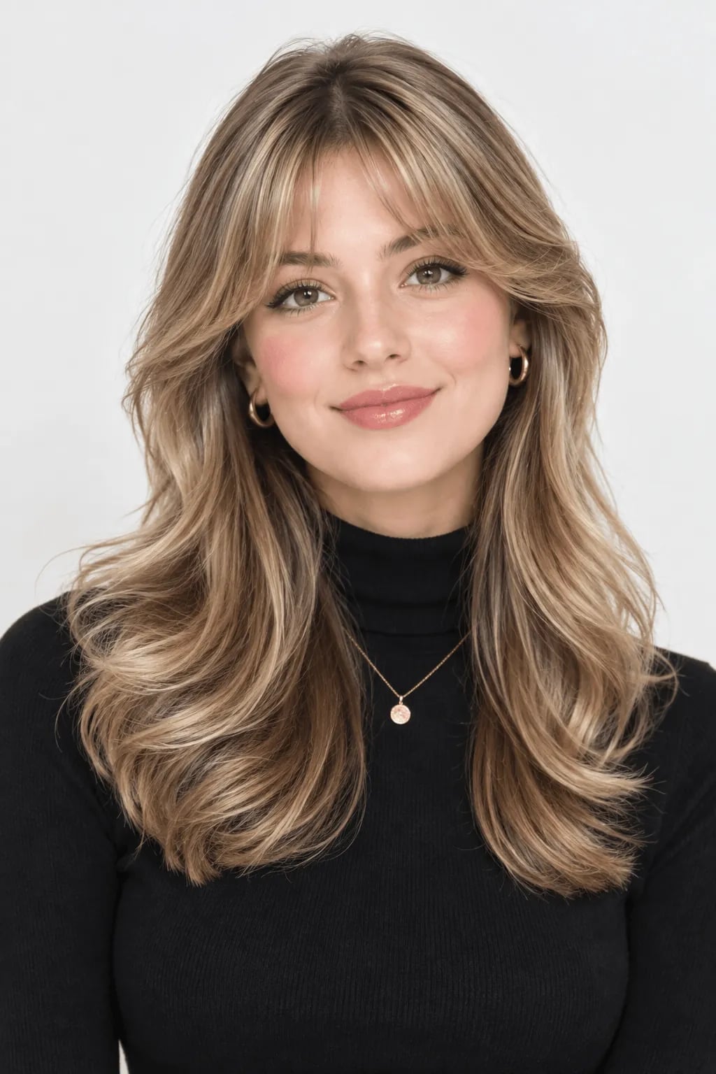 Collarbone Length Ash Blonde With Curtain Bangs Collarbone Length Ash Blonde With Curtain Bangs — Simple Curtain Bangs with Layers