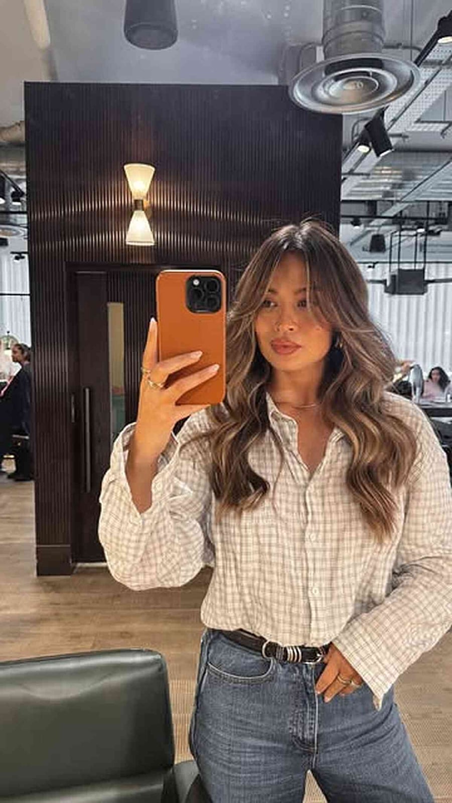Shoulder Length Dark Blonde With Loose Waves Shoulder Length Dark Blonde With Loose Waves — Simple Curtain Bangs with Layers