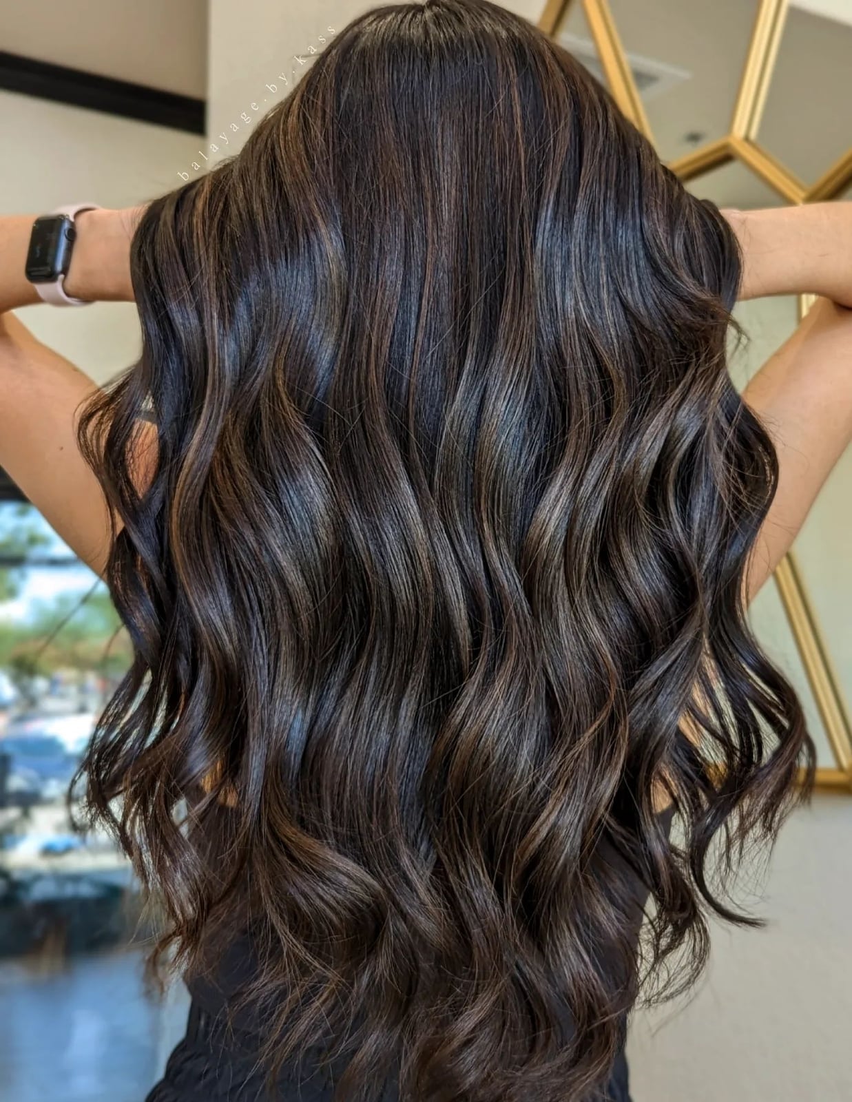 Rich Dark Brown With Darker Brown Highlights Rich Dark Brown With Darker Brown Highlights — Simple Dark Highlights
