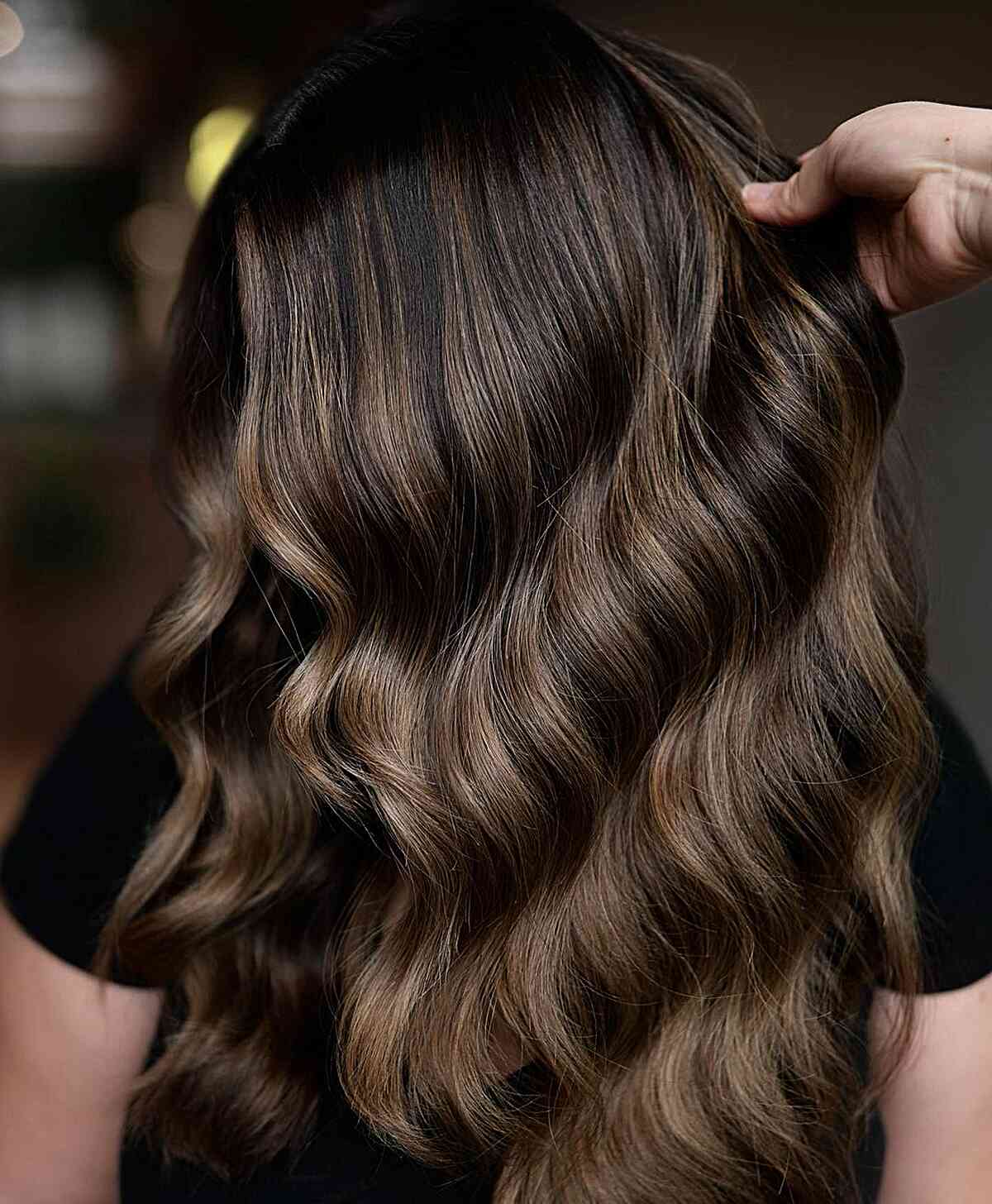 Dark Brown With Fine Ash Blonde Highlights Dark Brown With Fine Ash Blonde Highlights — Simple Dark Highlights