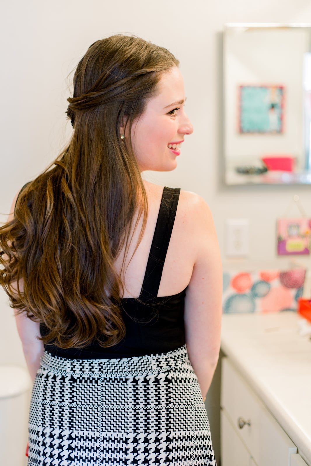 DIY Half-Up Twist With Loose Curls DIY Half-Up Twist With Loose Curls — Simple Dresses Hairstyles