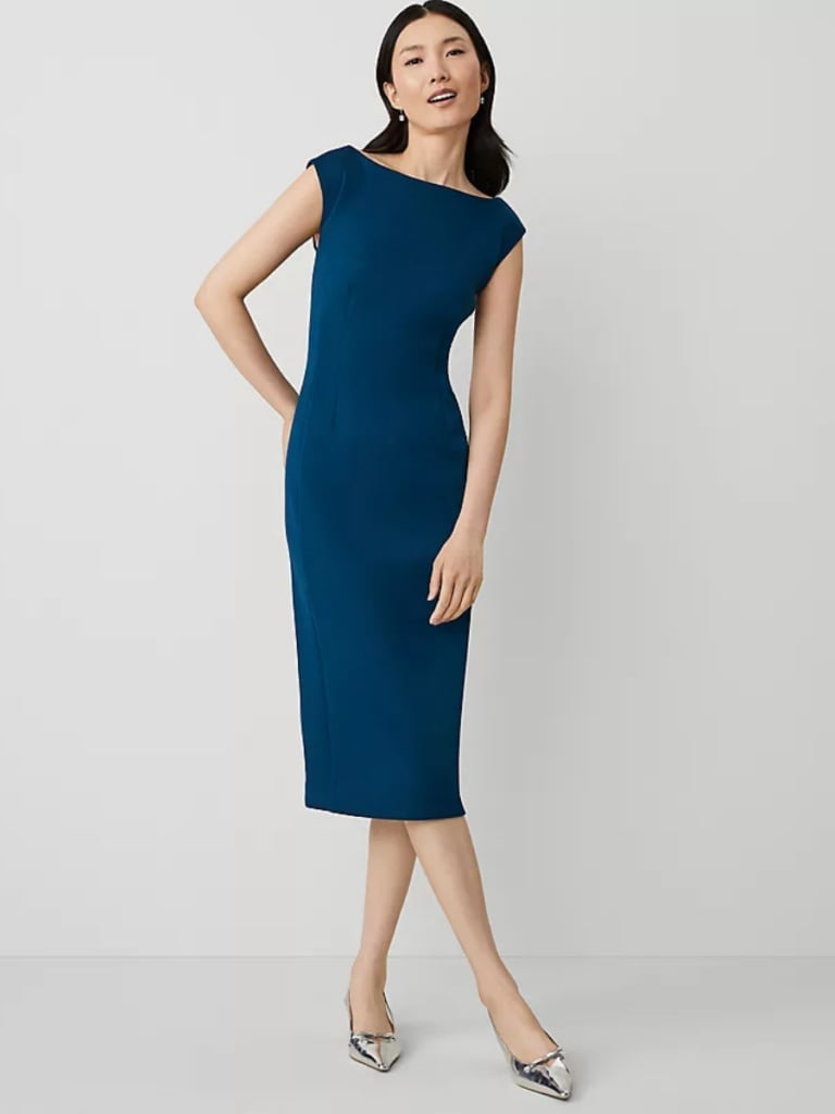 Teal Cap Sleeve Sheath Dress Teal Cap Sleeve Sheath Dress — Simple Dresses to Wear