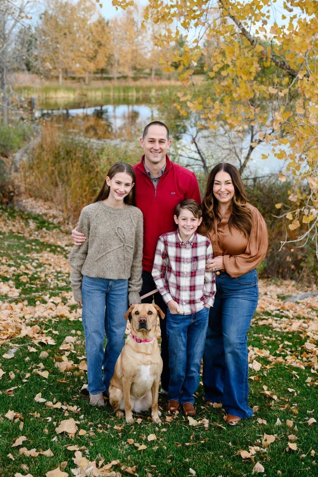 Warm Autumn Palette with Satin and Knit for an Outdoor Gathering Warm Autumn Palette with Satin and Knit for an Outdoor Gathering — Simple Family Photo Outfits