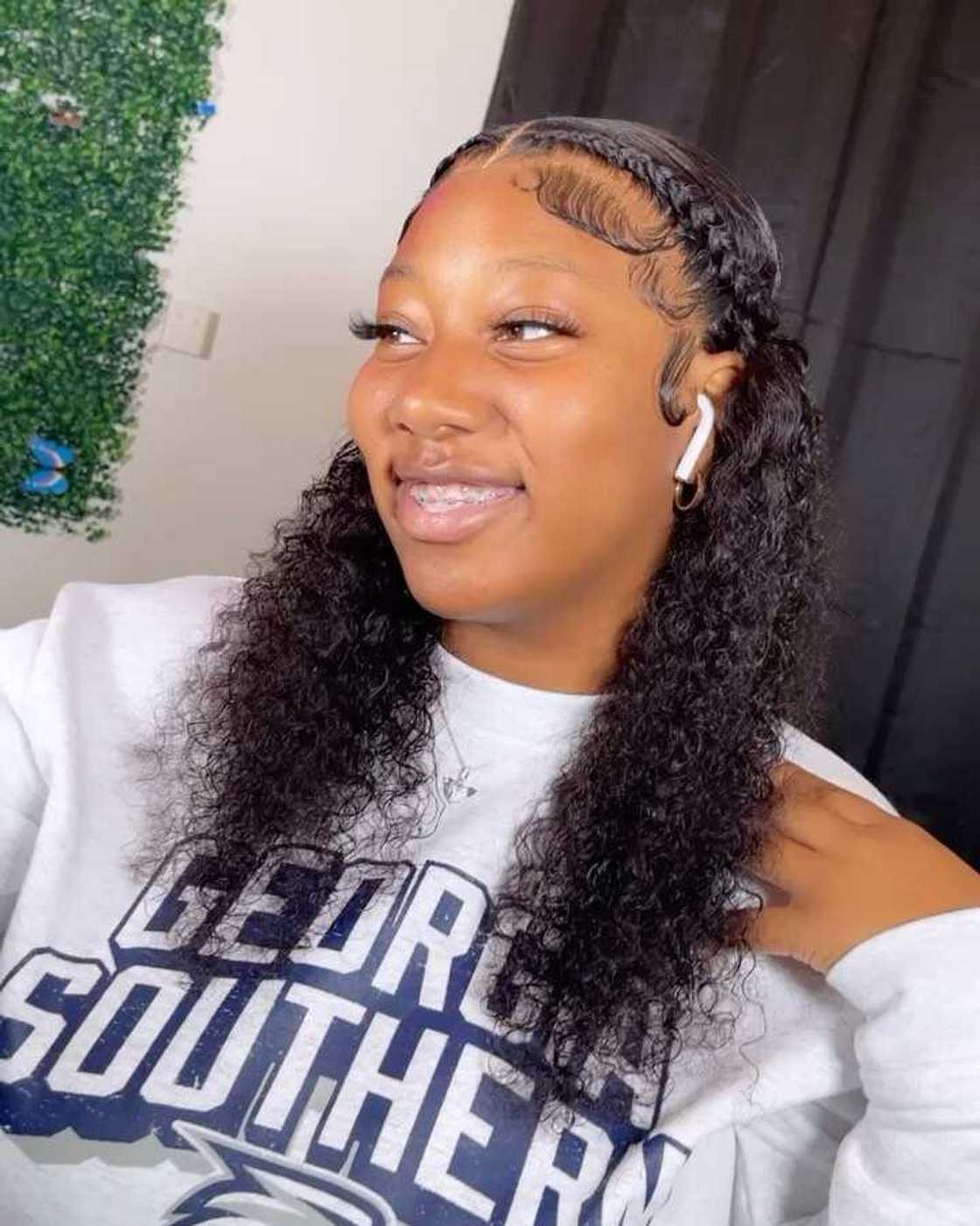 Thick Curly Black Hair With Braids Thick Curly Black Hair With Braids — Simple Frontal Hairstyles