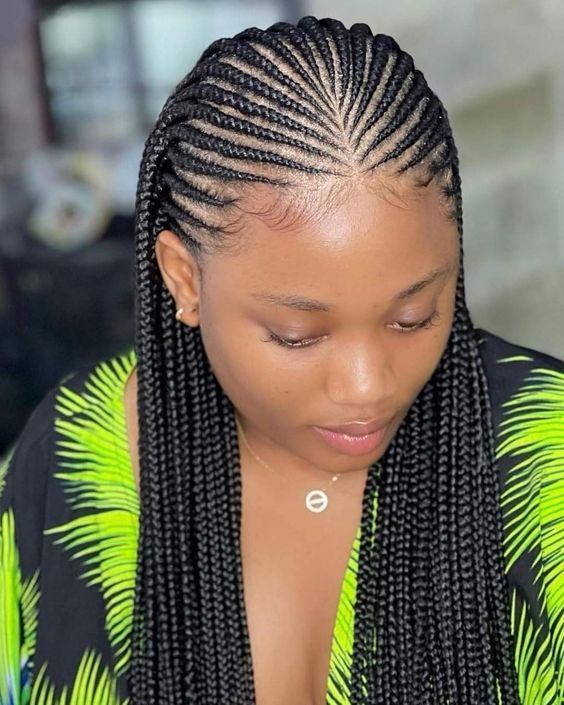 Mid-Back Fulani Braids With Wavy Ends, Everyday Version — Simple Fulani Braids Hairstyles