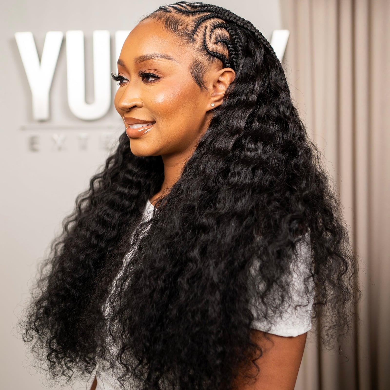 Fulani Braids With Voluminous Curly Extensions — Simple Fulani Braids Natural Hair