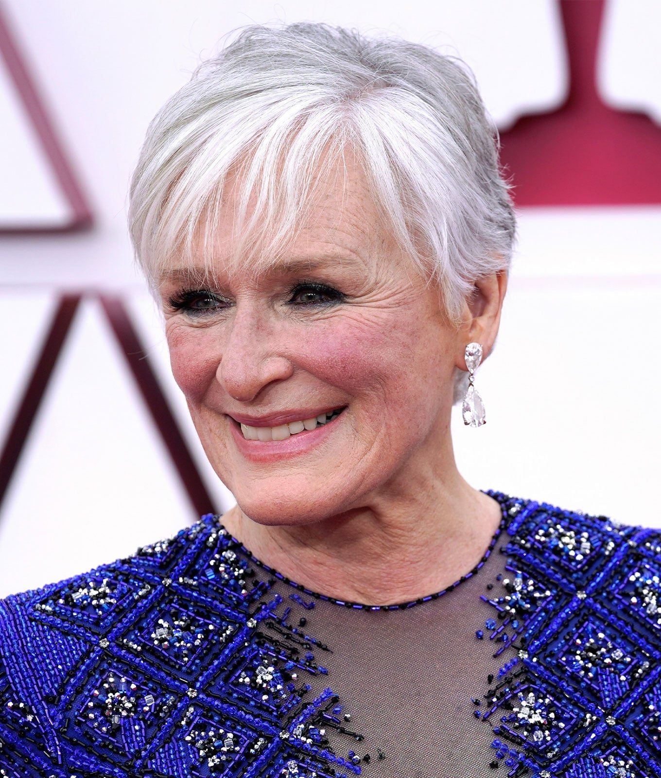 Short Layered Pixie With Side Bangs Short Layered Pixie With Side Bangs — Simple Gray Hair