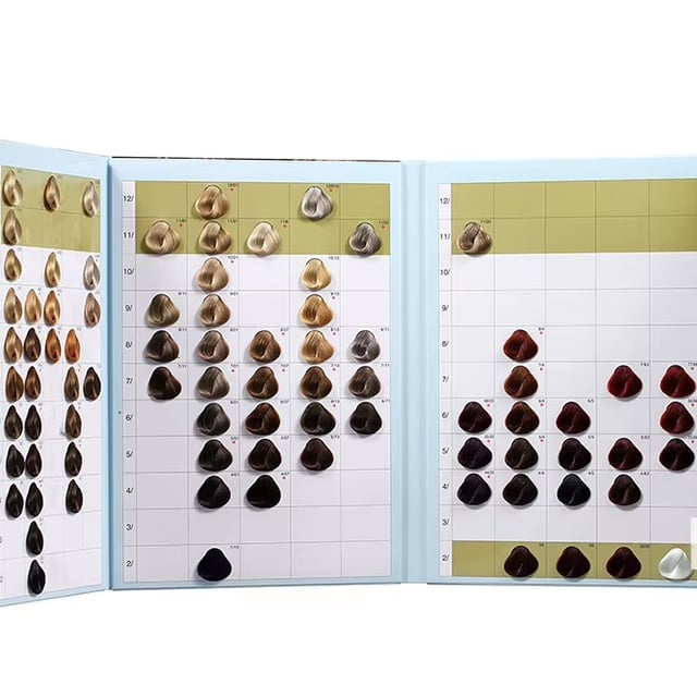 Organized Hair Color Swatch Selection Organized Hair Color Swatch Selection — Simple Hair Color Chart