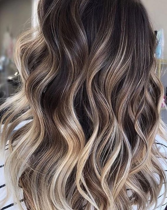 Shoulder Length Layers With Blonde Balayage Shoulder Length Layers With Blonde Balayage — Simple Hair Color Chart