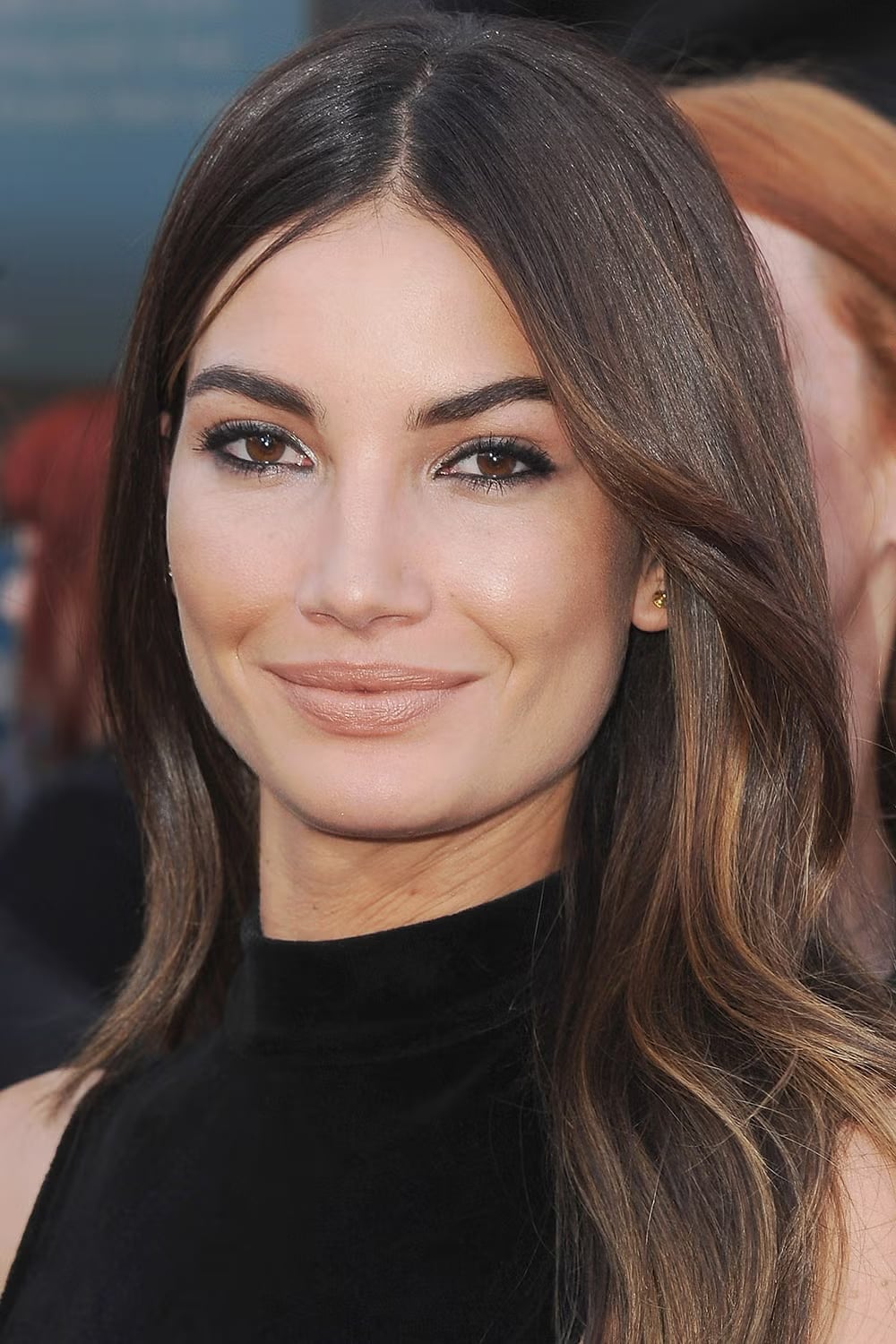 Shoulder Dark Brown With Caramel Balayage — Simple Hair Color for Pale Skin