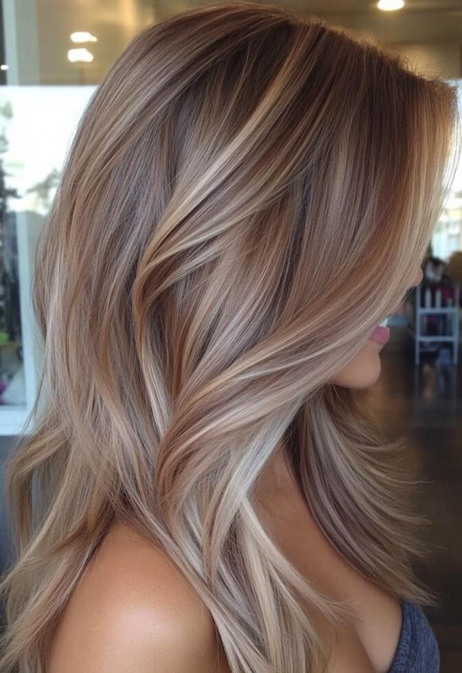 Collarbone Layers With Beige Blonde — Simple Hair Color Ideas
