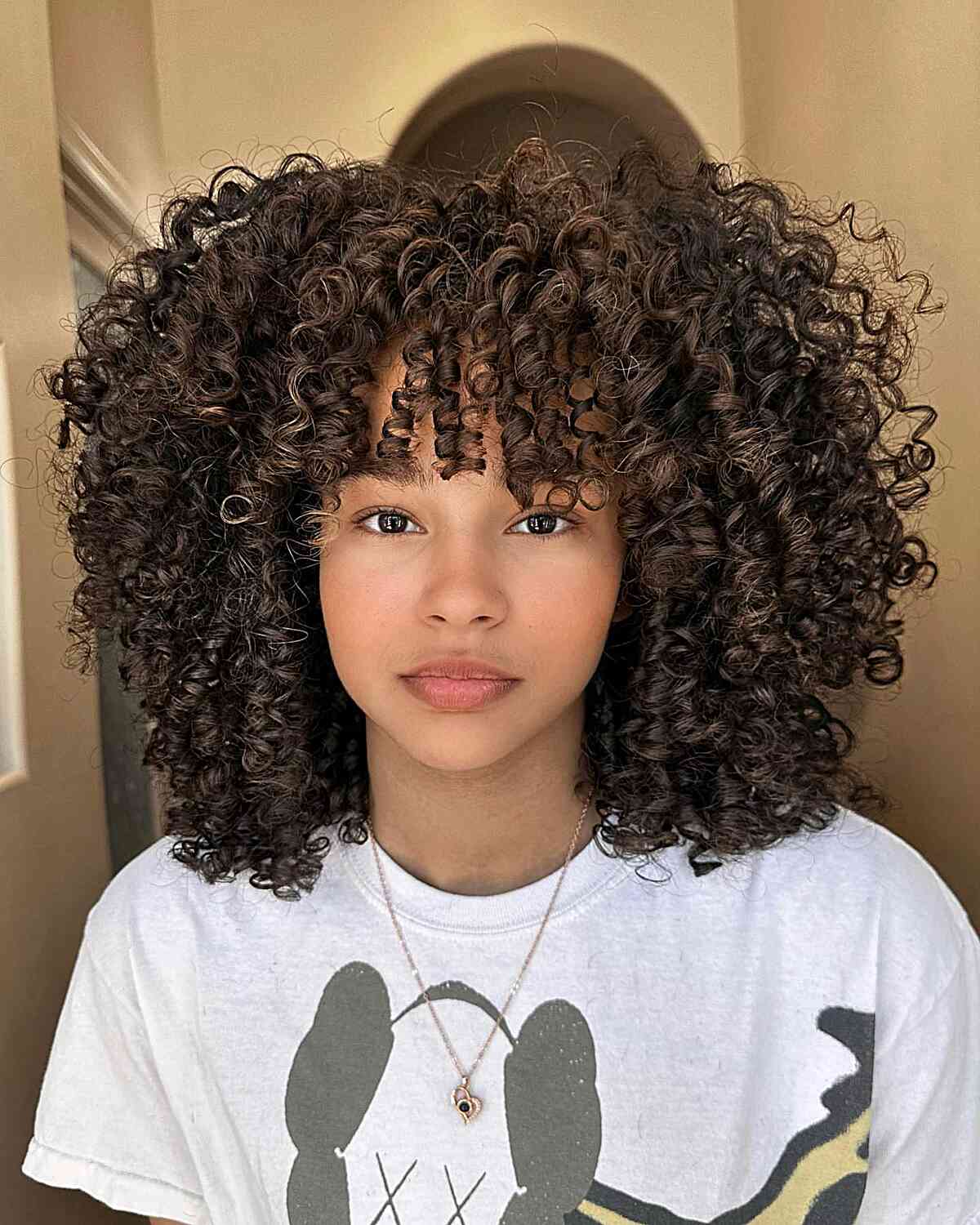 Layered Shoulder Cut With Curtain Bangs Layered Shoulder Cut With Curtain Bangs — Simple Haircuts for Black Women