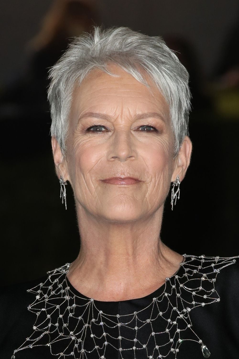 Textured Silver Grey Pixie With Crown Volume — Simple Haircuts for Older Women