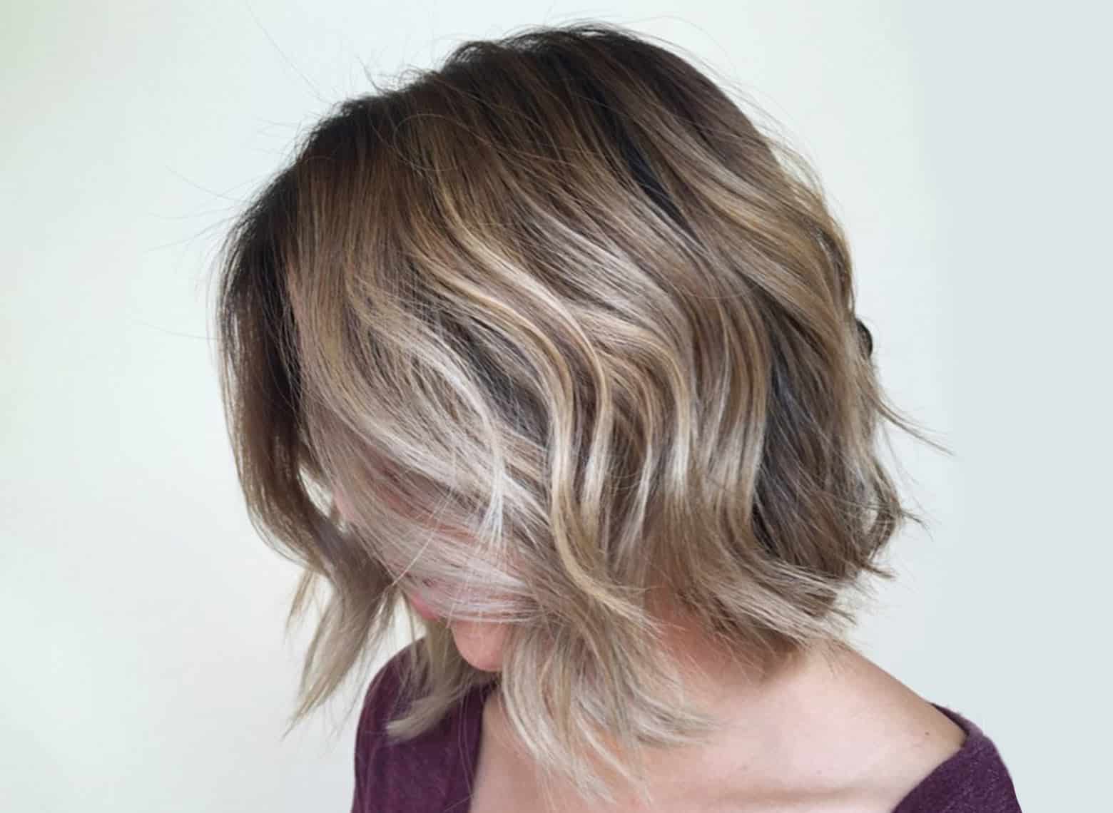 Collarbone Lob With Lived-In Colour — Simple Haircuts for Thin Hair