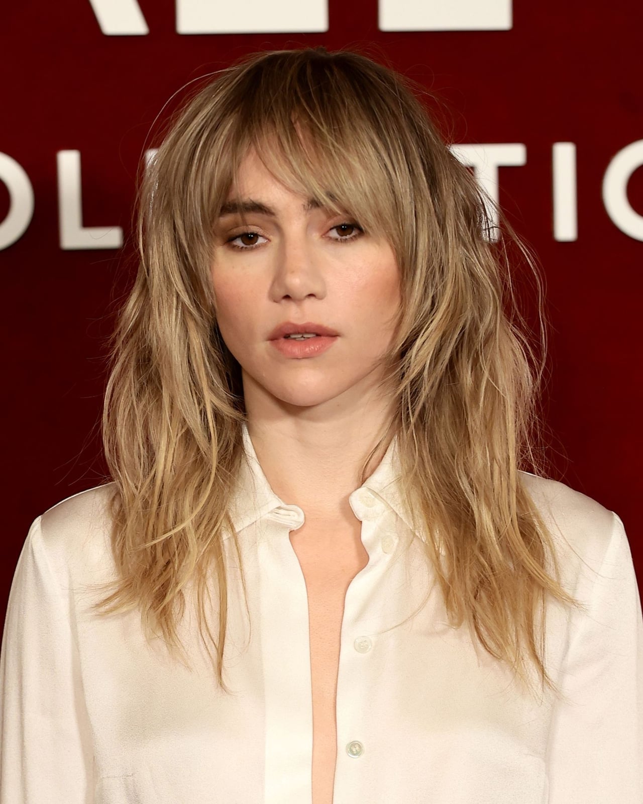 Shag With Collarbone Layers And Curtain Bangs — Simple Haircuts for Thin Hair
