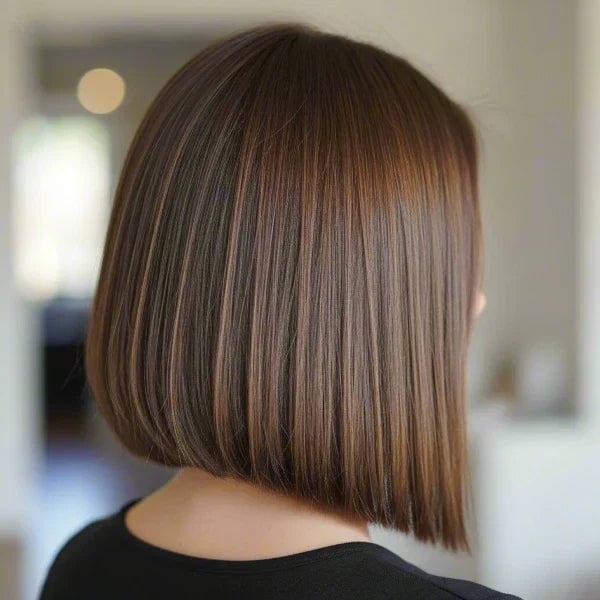 Ear Length Bob With Tapered Back Ear Length Bob With Tapered Back — Simple Haircuts for Thinning Hair