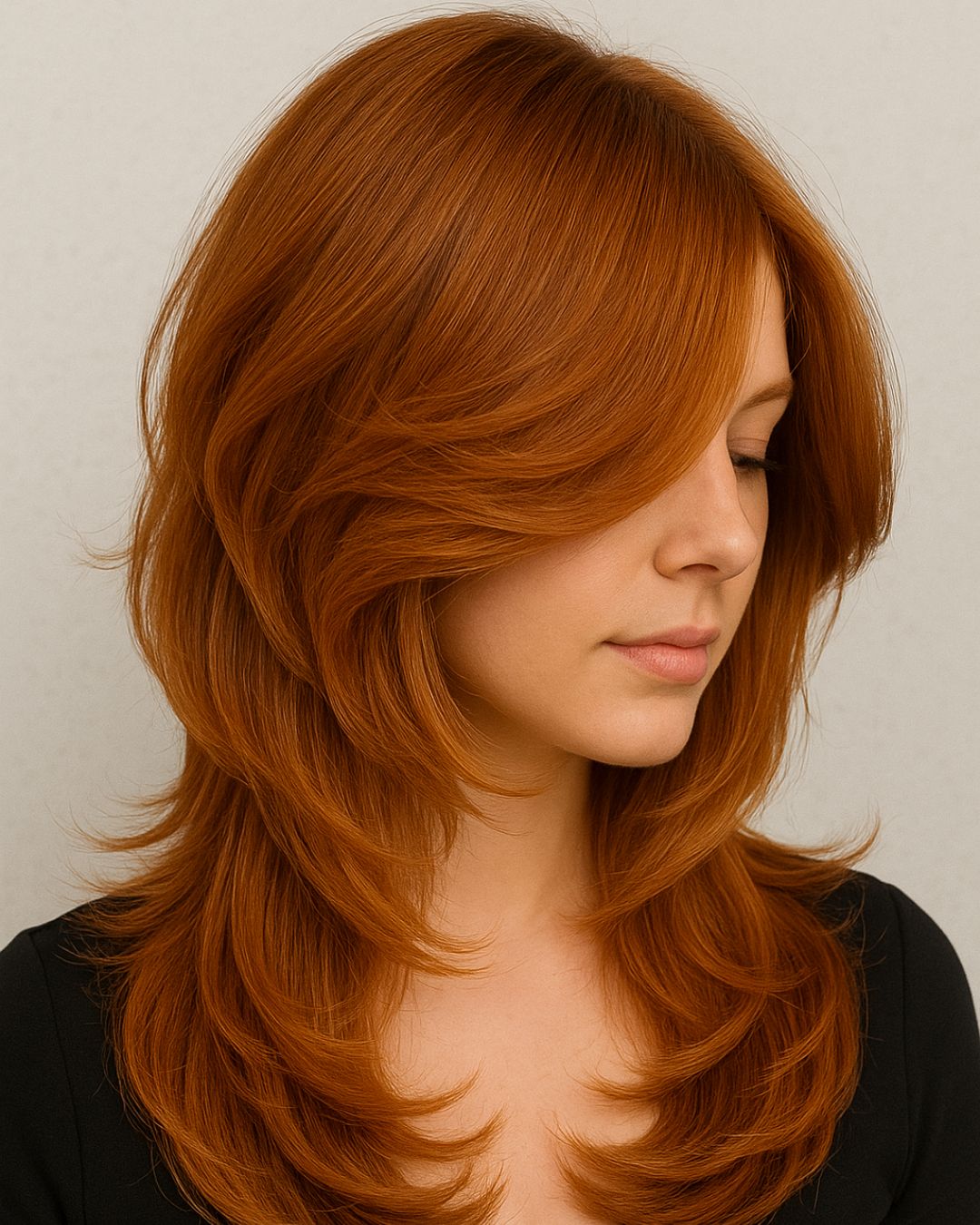 Mid-Back Layers With Side-Swept Bangs — Simple Haircuts Tutorial