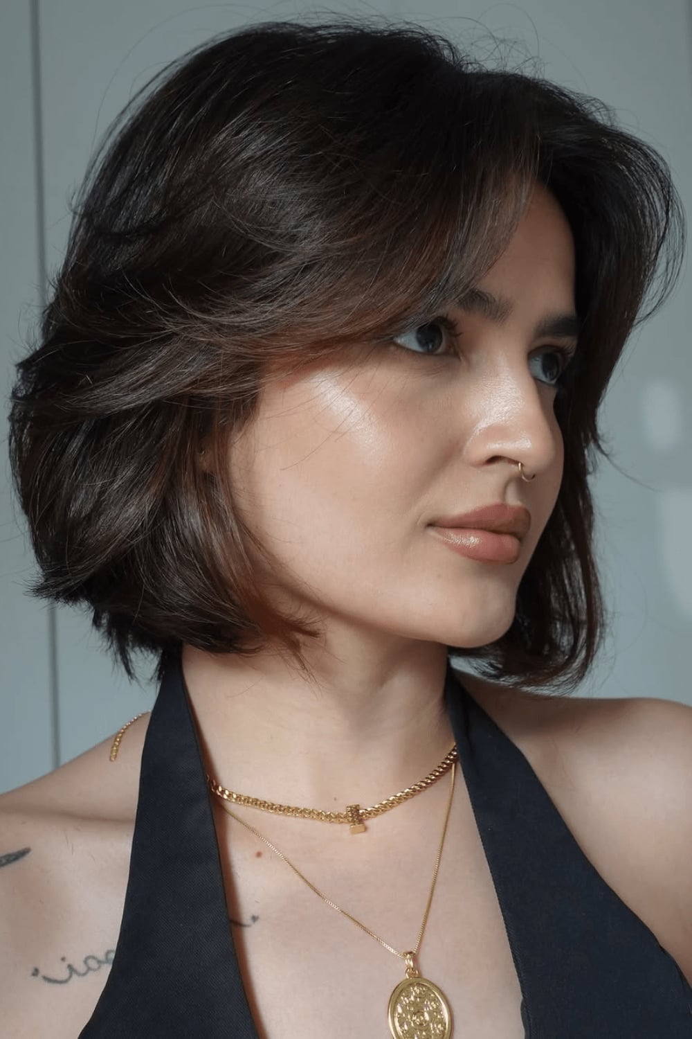 Layered Chin Bob With Face Framing — Simple Hairstyles for Short Hairs.