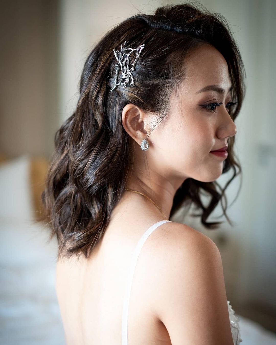 Intricate Dark Brown Textured Updo Intricate Dark Brown Textured Updo — Simple Hairstyles for Wedding