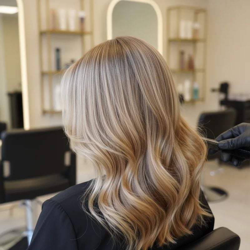 Collarbone Ash Blonde With Subtle Highlights Collarbone Ash Blonde With Subtle Highlights — Simple Highlights on Blonde