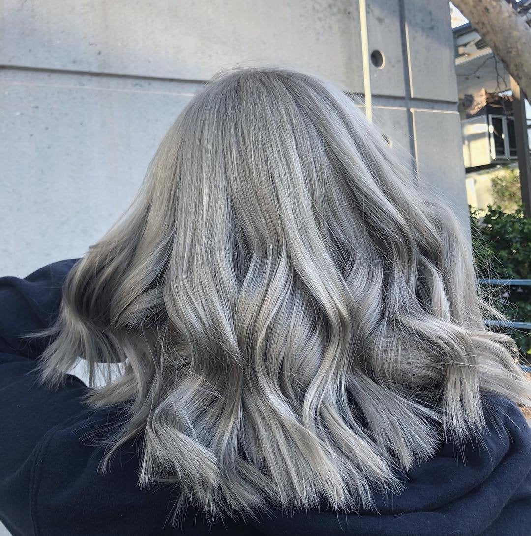 Mid-Back Icy Blonde With Root Shadow and Curtain Bangs Mid-Back Icy Blonde With Root Shadow and Curtain Bangs — Simple Icy Blonde