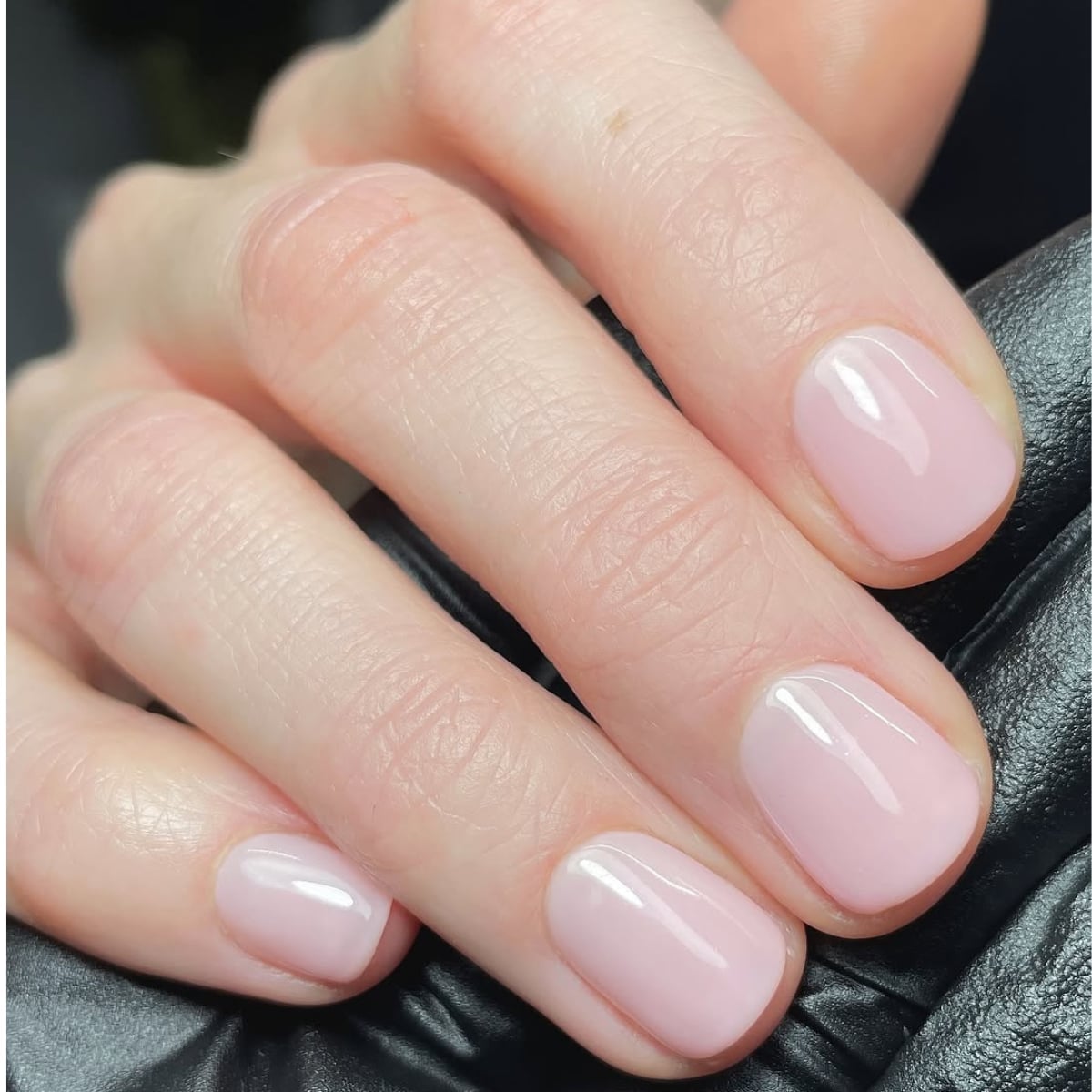 Short Square Milky Pink Nails Short Square Milky Pink Nails — Simple Japan Nails
