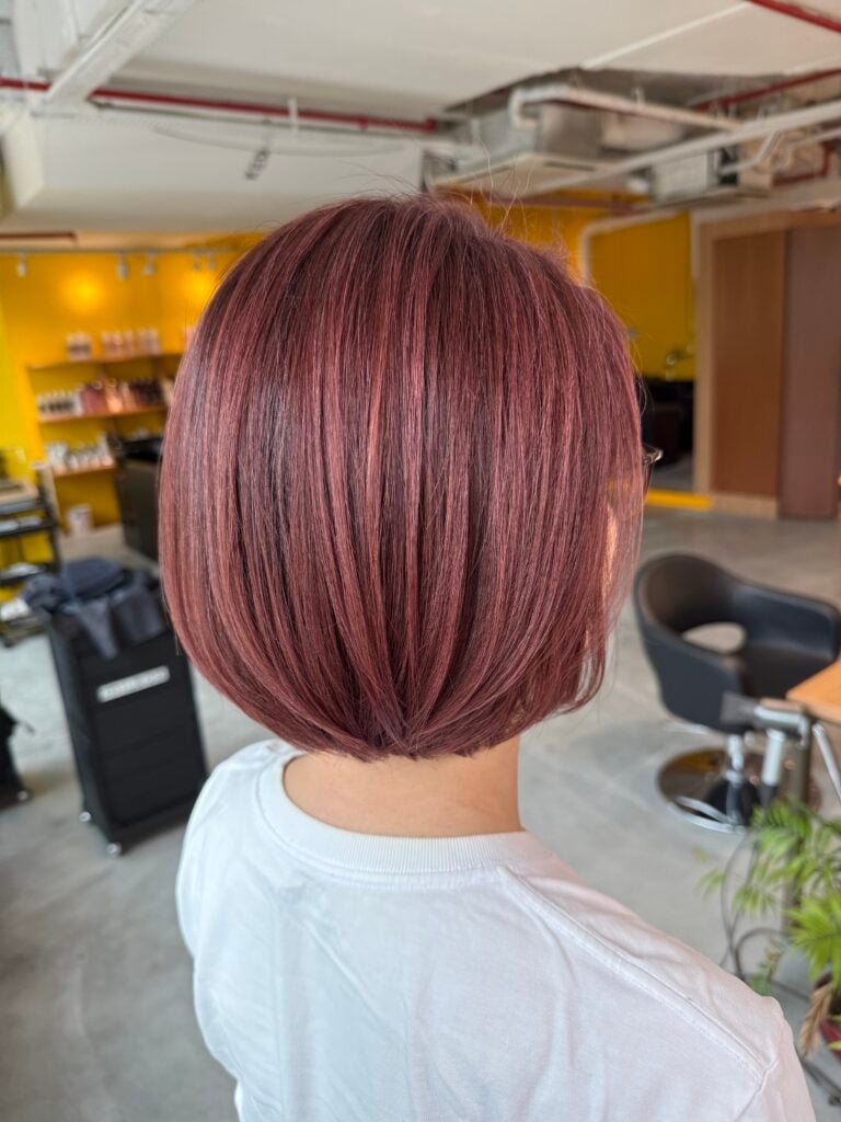 Blunt Ear Length Bob Back View — Simple Japanese Hair