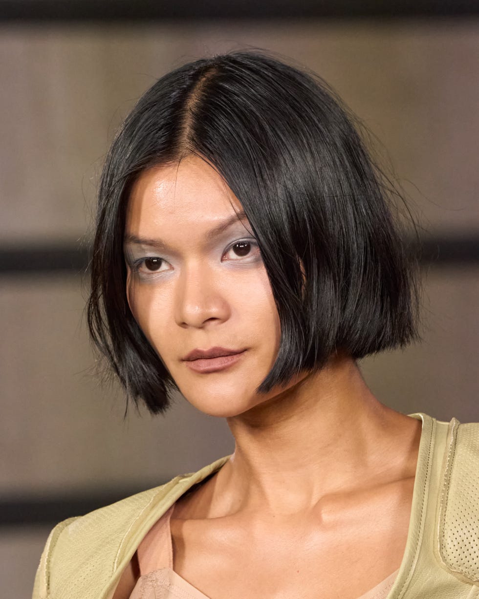 Chin Length Bob Sleek Blowout — Simple Japanese Hair