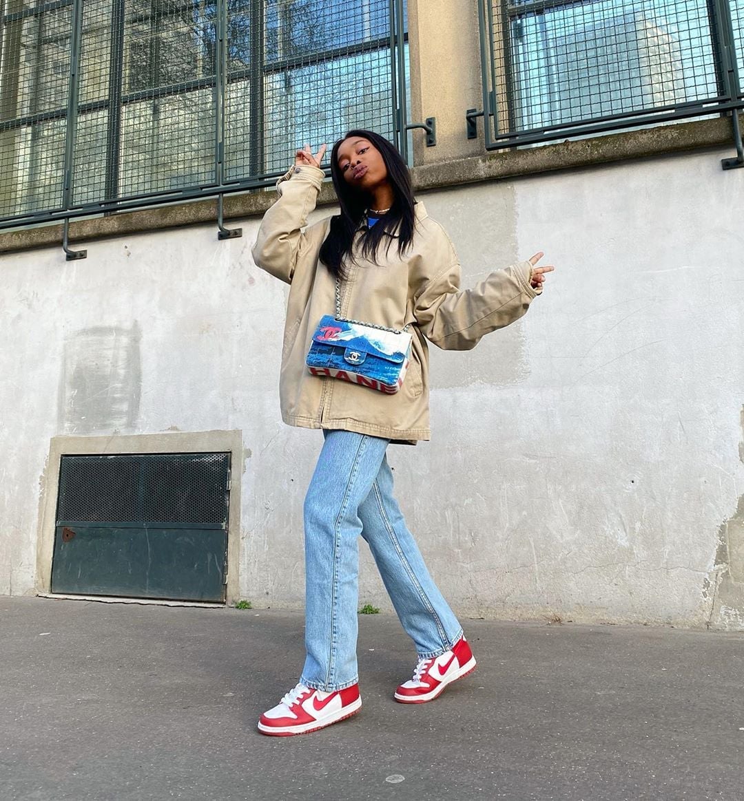 Light Wash Jeans and Colour-Blocked Jordans Light Wash Jeans and Colour-Blocked Jordans — Simple Jordans Outfits