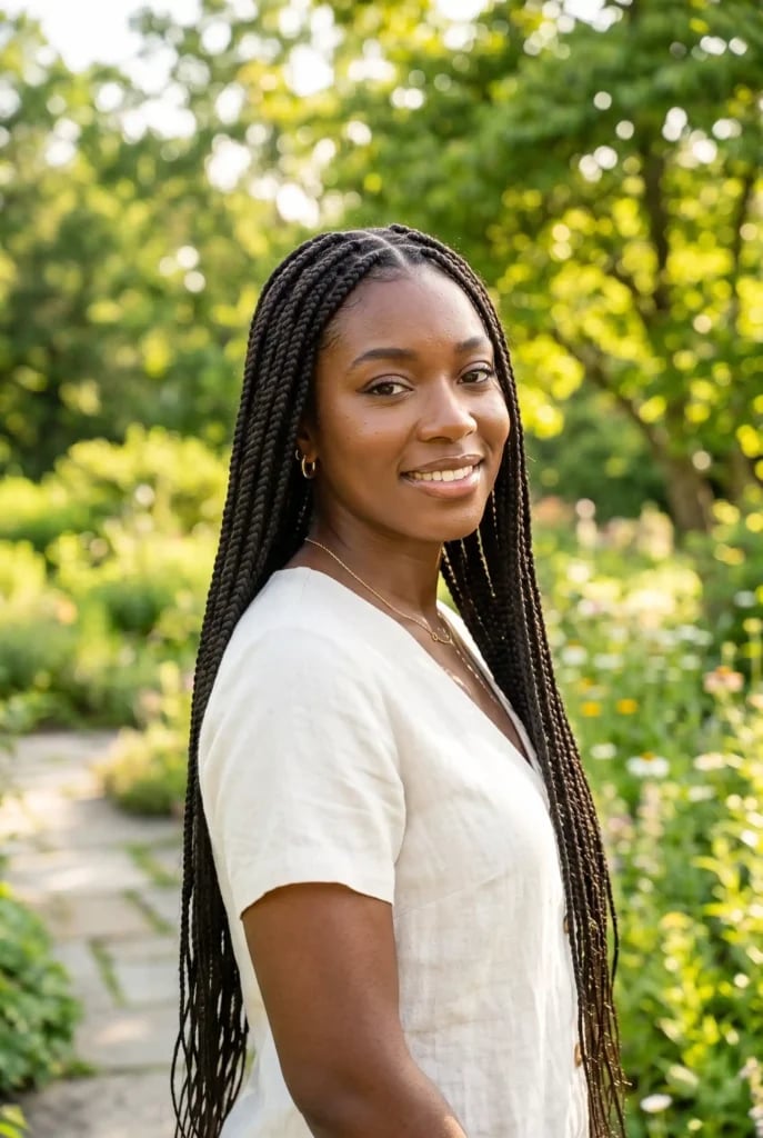 Mid-Back Uniform Blonde Braids Mid-Back Uniform Blonde Braids — Simple Knotless Box Braids
