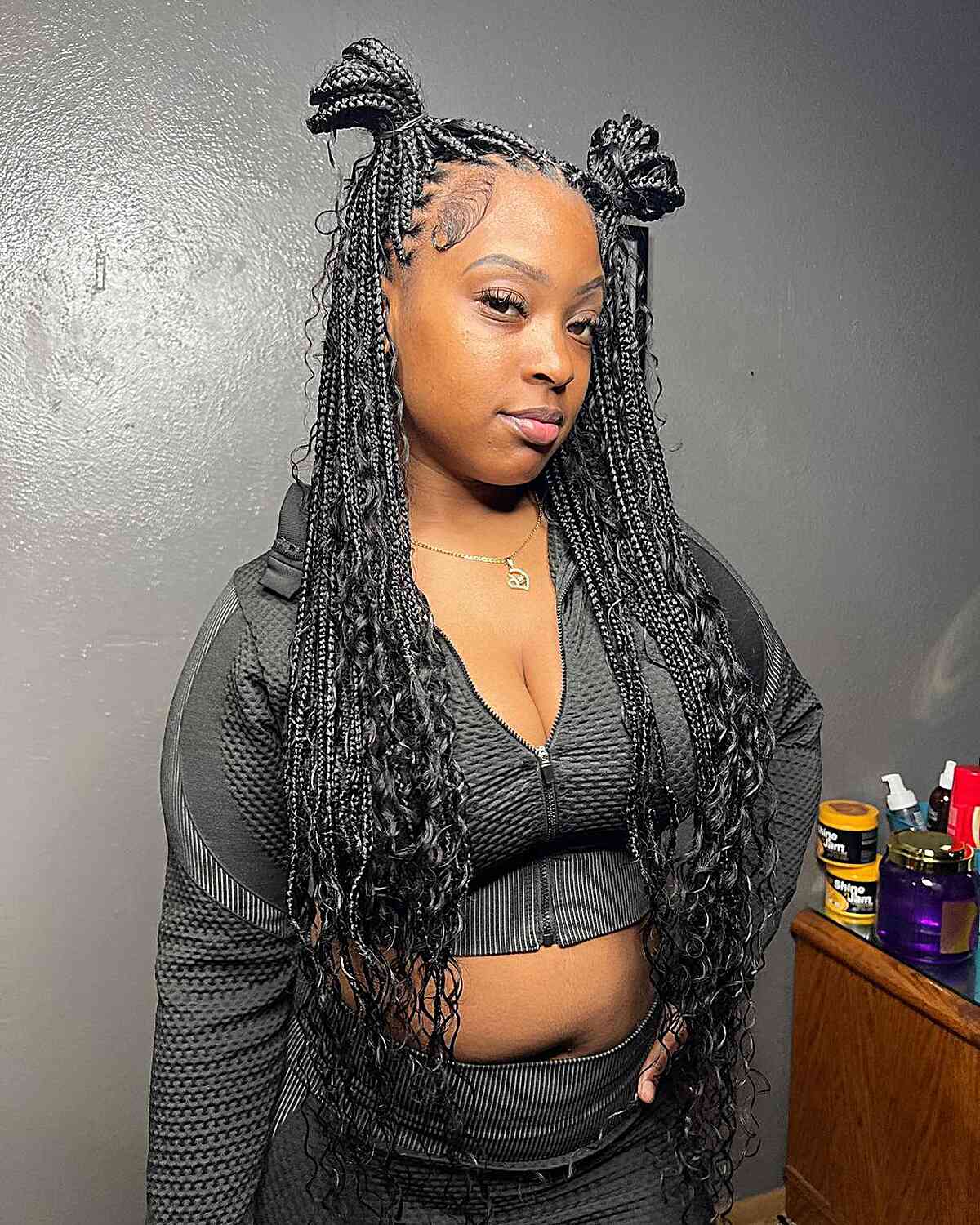 Long Straight Black Box Braids Long Straight Black Box Braids — Simple Knotless Box Braids
