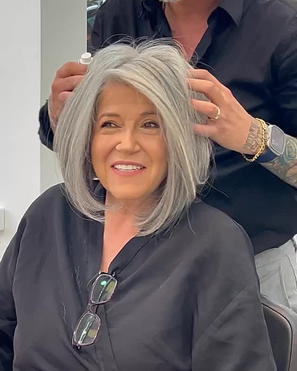 Collarbone Layered Bob With Crown Volume — Simple Layer Bob