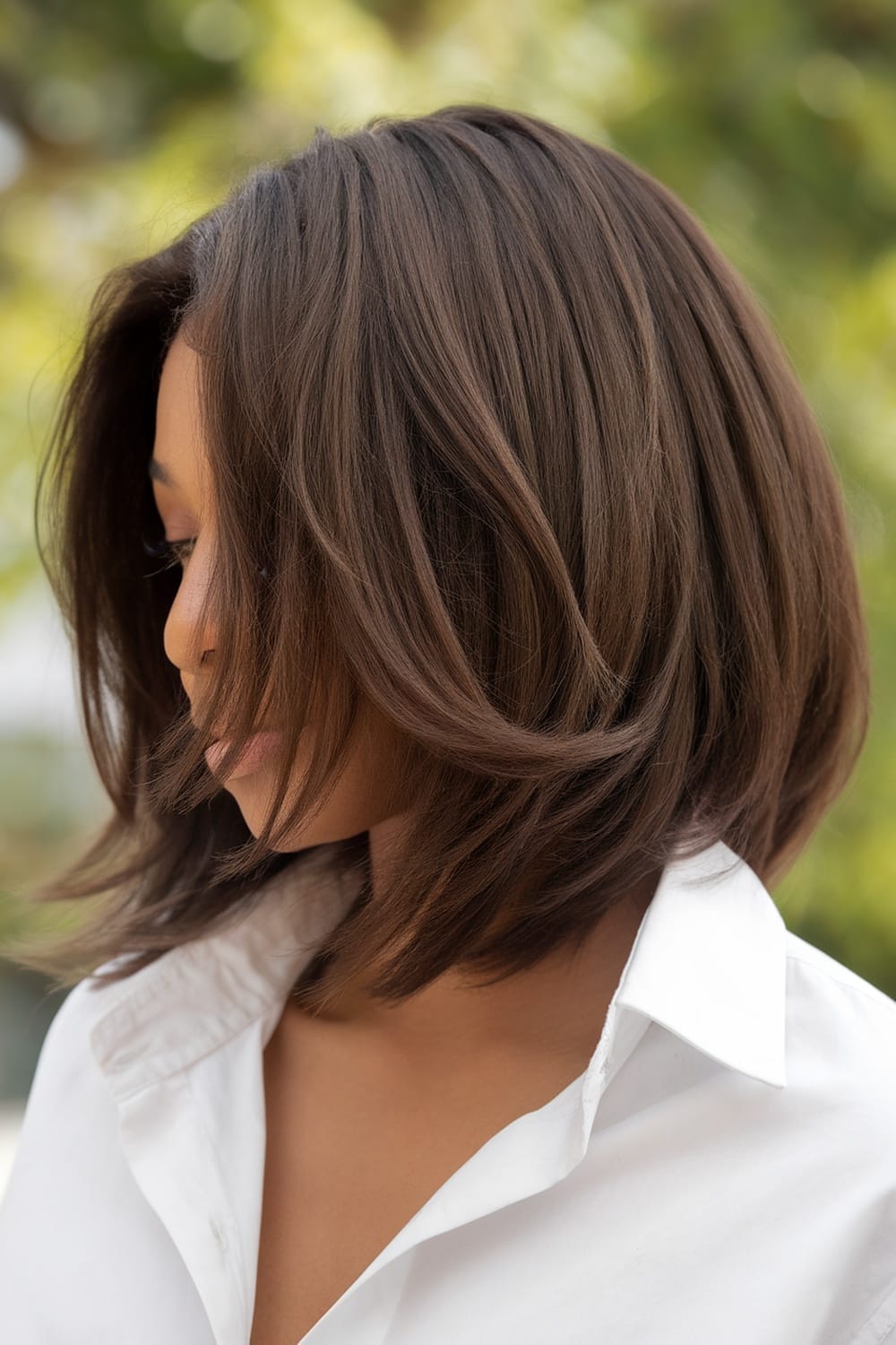 Collarbone Length Bob With Subtle Layers Collarbone Length Bob With Subtle Layers — Simple Layered Bob Hairstyles