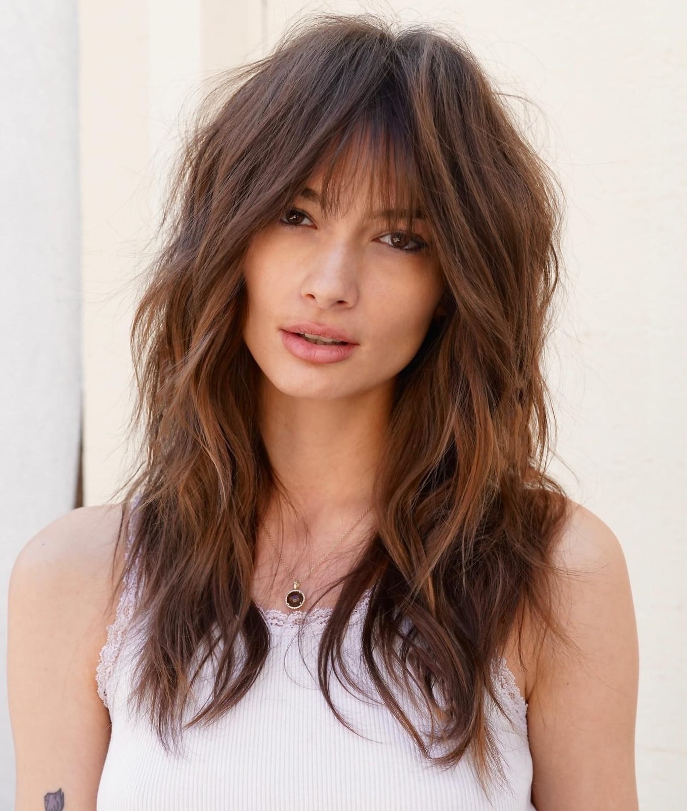 Blonde With Face-Framing Layers And Side Part — Simple Layered Haircuts for Long Hair