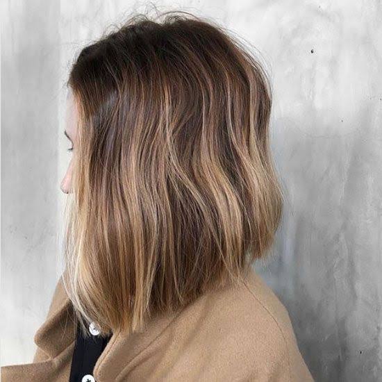 Collarbone Bob With Balayage — Simple Lengths Bob