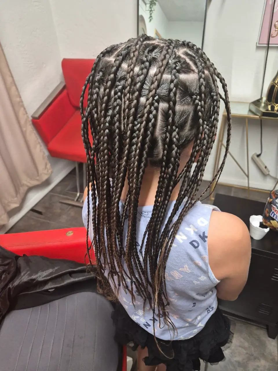 Mid-Back Dark Brown Braids With Lighter Ends Mid-Back Dark Brown Braids With Lighter Ends — Simple Little Girl Braids
