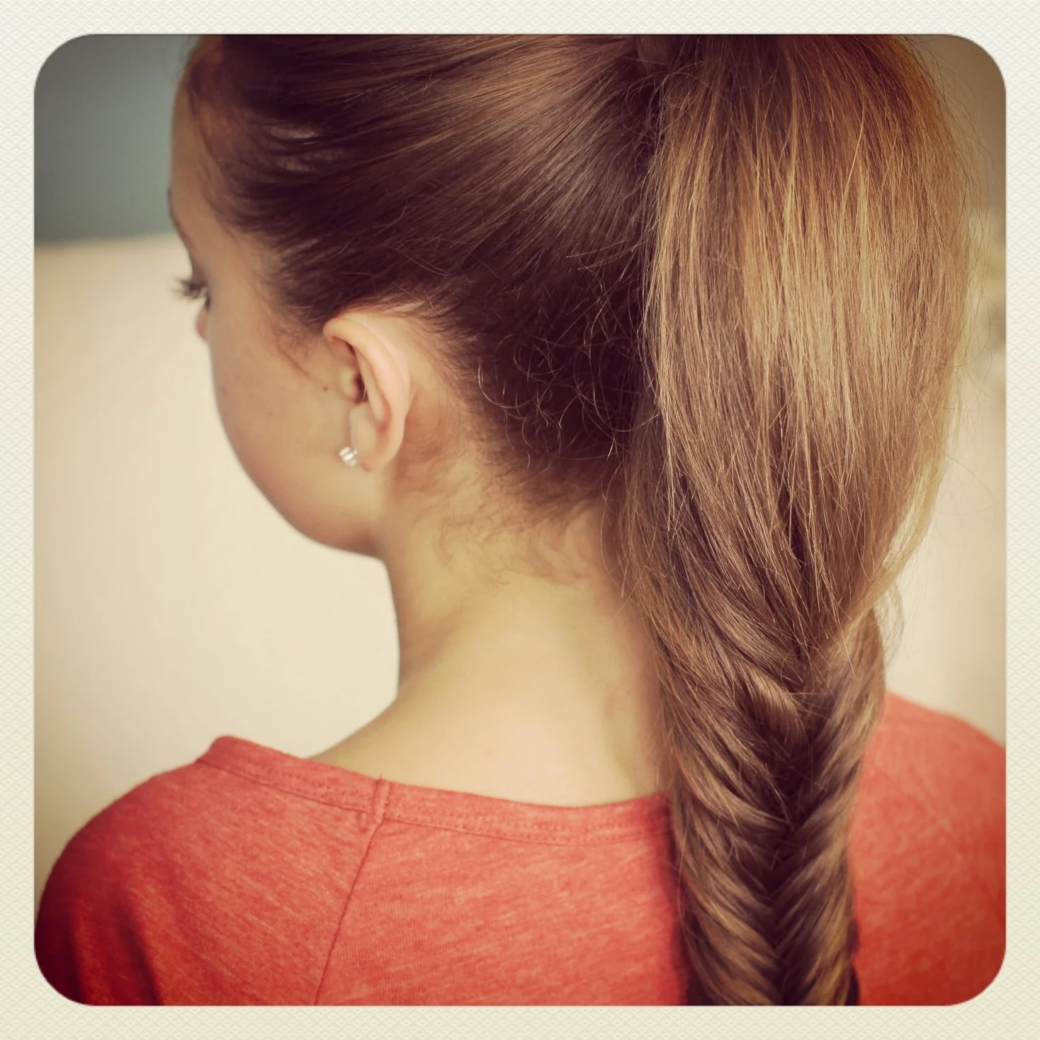 Long Fishtail Braid Ponytail — Simple Little Girl Hairstyles