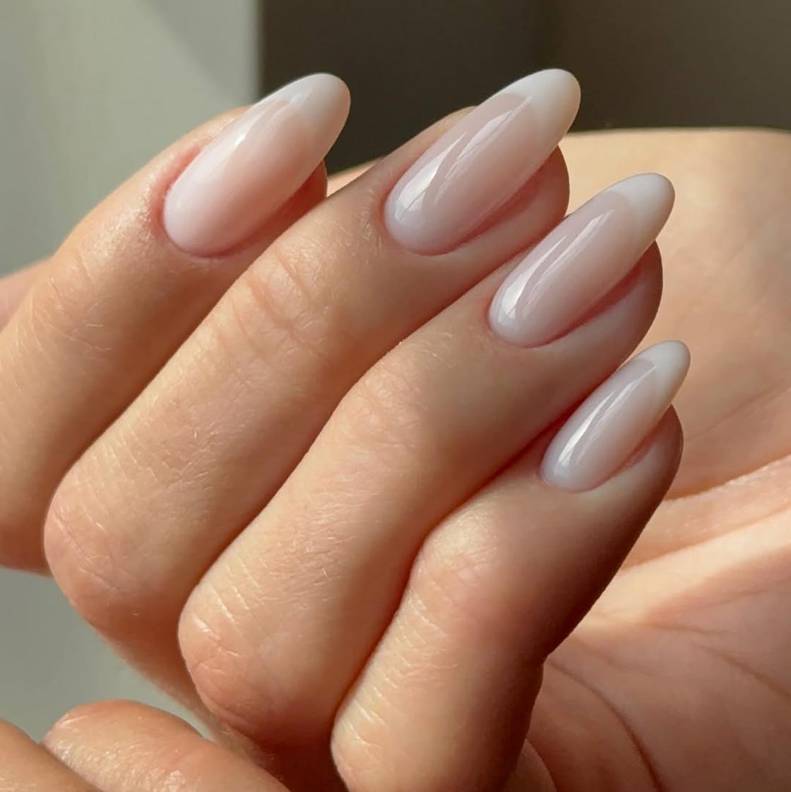 Sheer Nude Vanilla French Tip Short Almond Nails Sheer Nude Vanilla French Tip Short Almond Nails — Simple Luxury Nails
