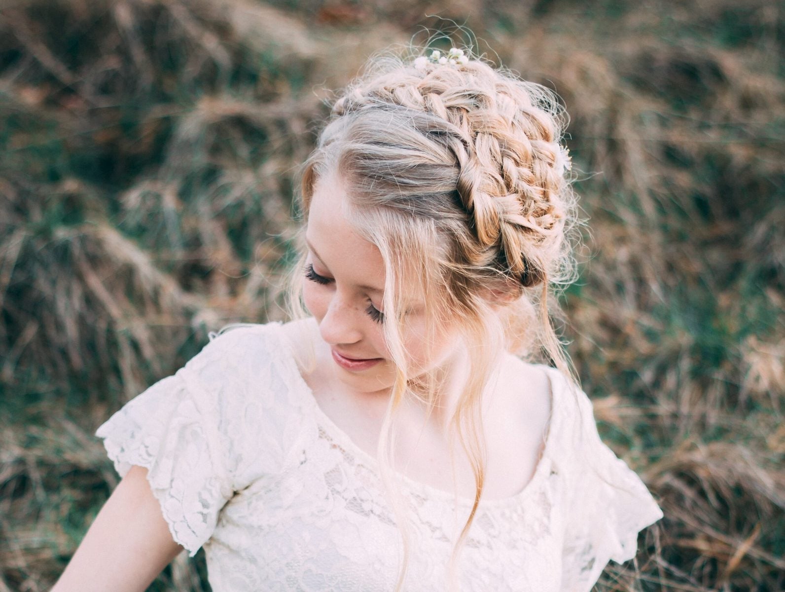 Intricate Braid Blonde Face-Framing — Simple Messy Braids