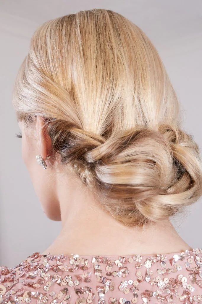 Textured Updo Ash Blonde Fine Hair — Simple Messy Braids