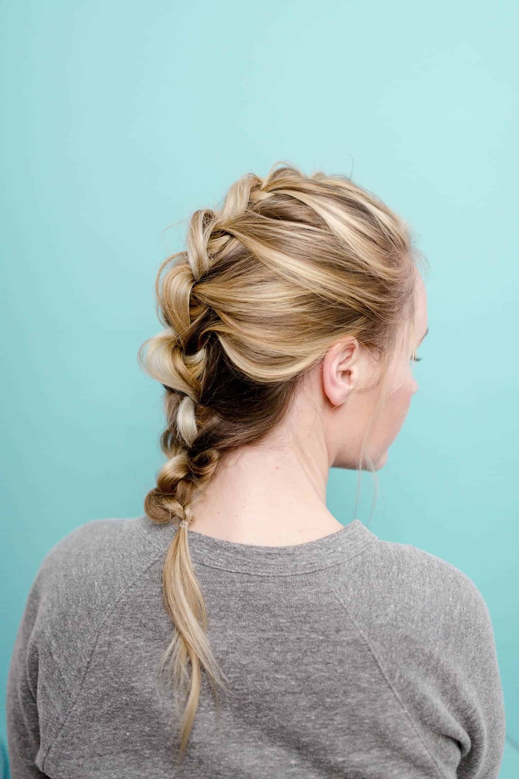 Thick Braid Platinum Blonde — Simple Messy Braids