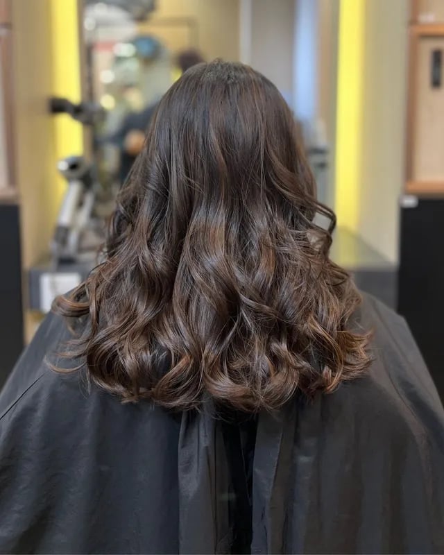 Collarbone Layers With Subtle Dimension — Simple Mocha Brown Hair