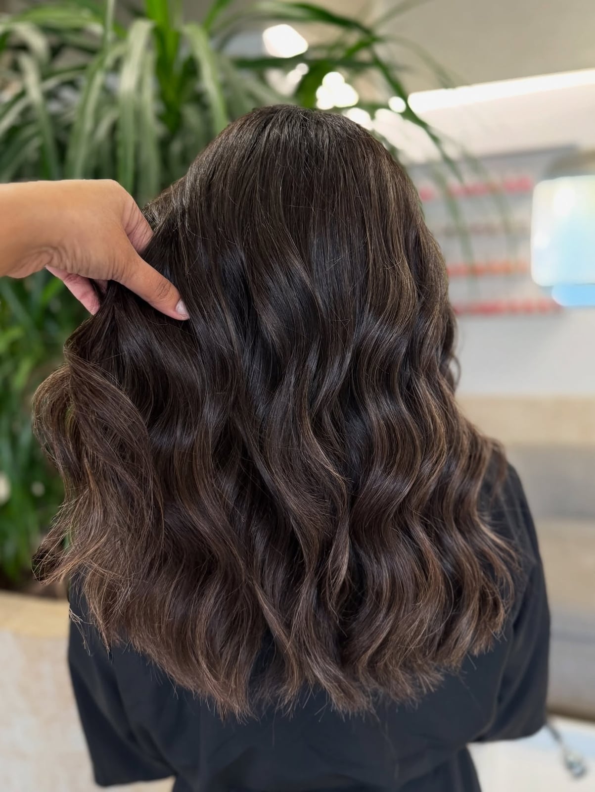 Shoulder Length Mocha Brown With Soft Layers — Simple Mocha Brown Hair