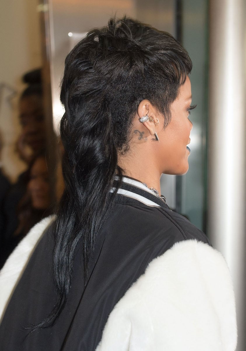 Mid-Back Black Mullet With Shaved Side — Simple Mullet Hairstyles