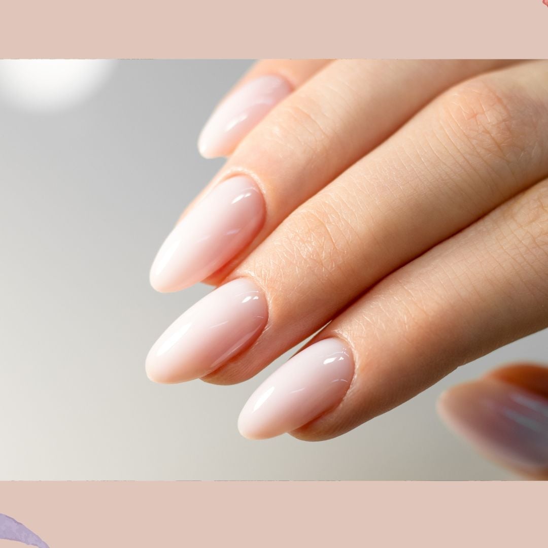 Short Almond Milky Pink Glossy Nails Short Almond Milky Pink Glossy Nails — Simple Nails for Wedding