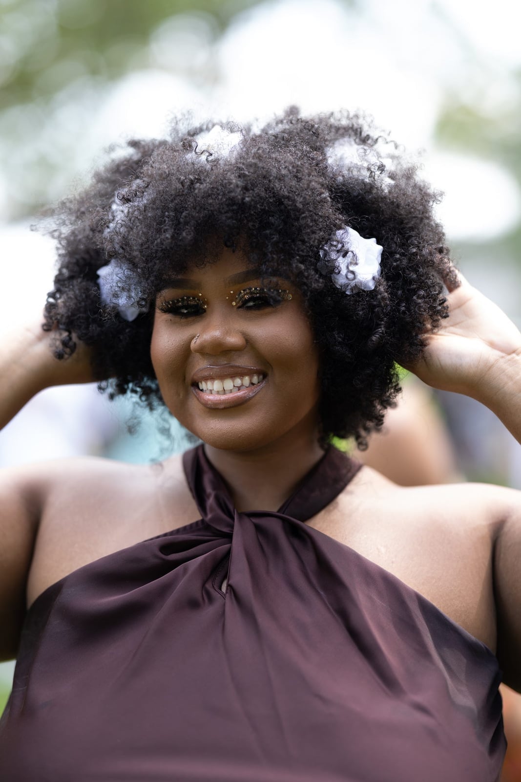 Shoulder Length Black Afro With Air Dried Shoulder Length Black Afro With Air Dried — Simple Natural Hair Hairstyles