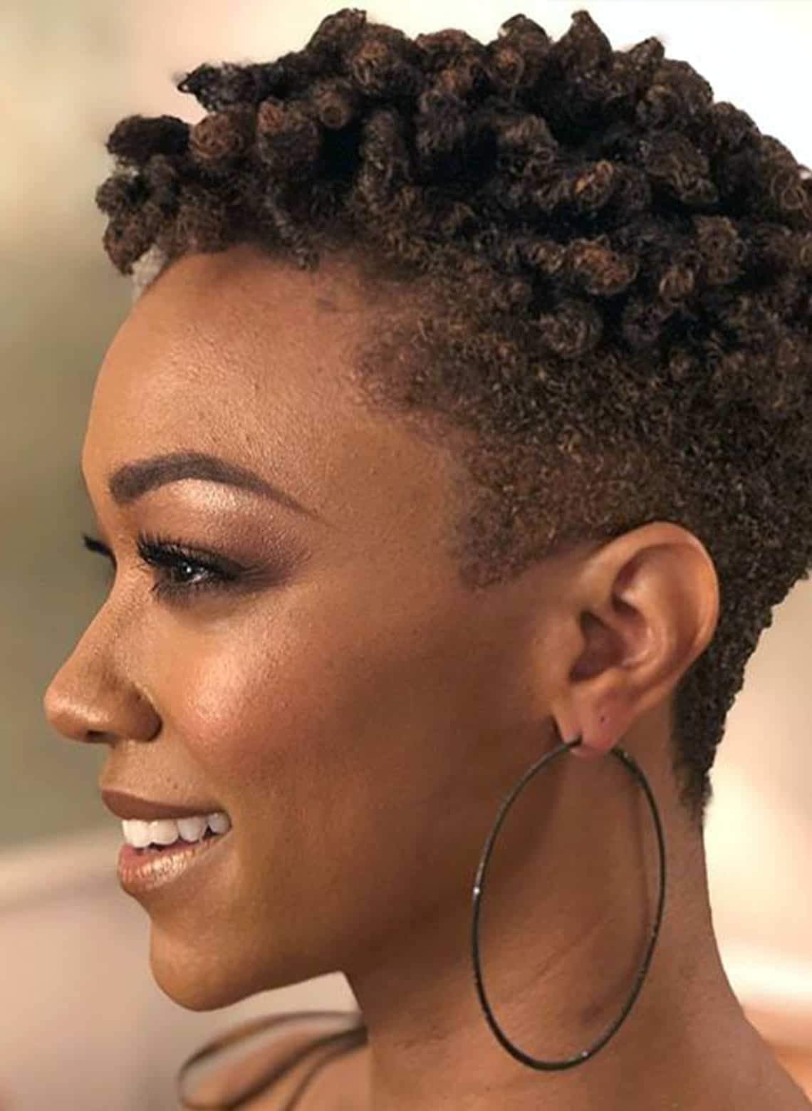 Tapered Black Curly Side Part Tapered Black Curly Side Part — Simple Natural Hair Hairstyles