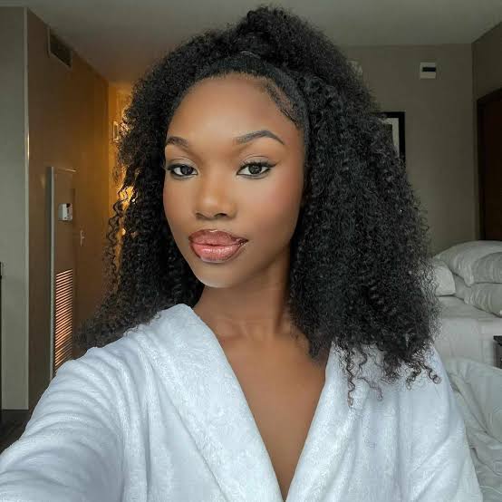Shoulder Black Layers With Glossy Finish Shoulder Black Layers With Glossy Finish — Simple Natural Hair Hairstyles