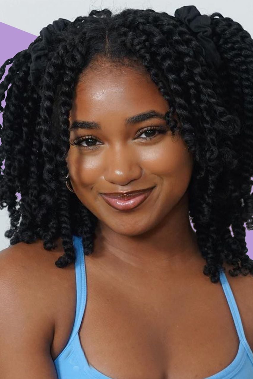Collarbone Defined Black Passion Twists — Simple Passion Twists Hairstyles
