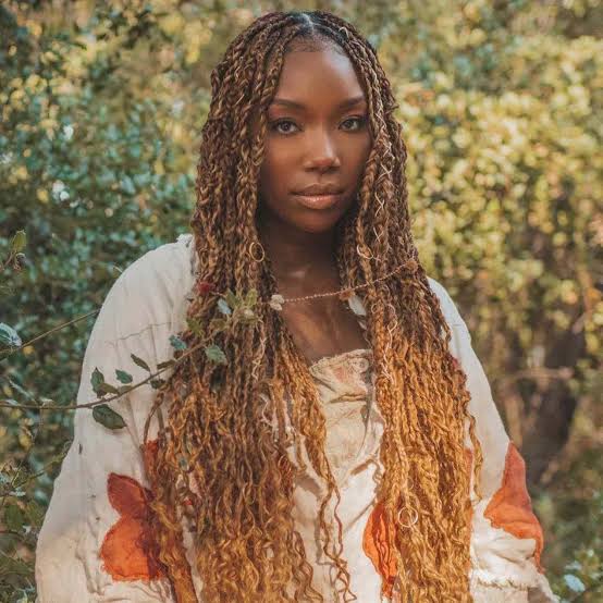 Mid-Back Ombre Passion Twists With Gold Rings — Simple Passion Twists Hairstyles